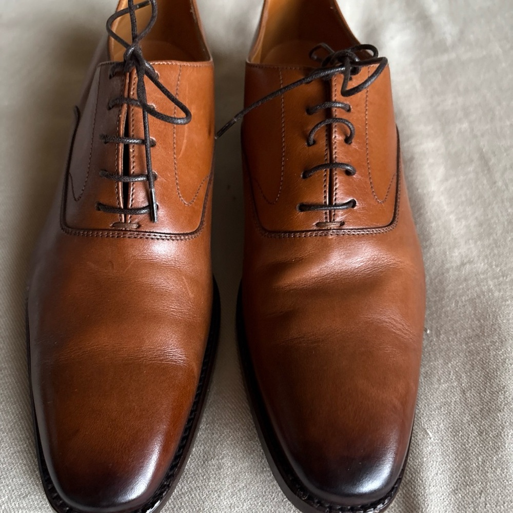 Ralph Lauren Tan Leather Oxfords